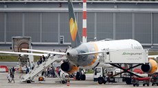 V nmeckém Düsseldorfu vyloilo cestující letadlo spolenosti Condor Airlines,...