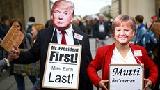 Protesty proti ekologickým opatřením Angely Merkelové byly k vidění také v... Protesty proti ekologickým opatřením Angely Merkelové byly k vidění také v...