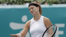 Karolína Muchová ve tvrtfinále turnaje v Soulu.