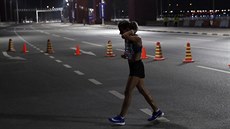 Maratonkyn na svtovém ampionátu v Dauhá, kde bce extrémn drtilo vedro. Stejné hrozby se obávají i v Tokiu. 