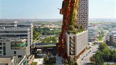 Nejvyí budovu v esku s názvem Top Tower (na vizualizaci) chce postavit...