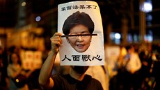 Správkyn Hongkongu Carrie Lamová v reakci na nkolikamsíní protivládní...