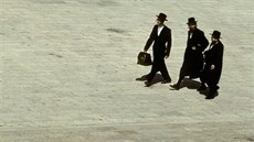 Tři ortodoxní muži židovského vyznání. Tři ortodoxní muži židovského vyznání.