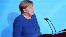 Nmecká kancléka Angela Merkelová na klimatickém summitu v sídle OSN v New...