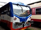 Moderní vlak dopravce KŽC na Masarykově nádraží Moderní vlak dopravce KŽC na Masarykově nádraží