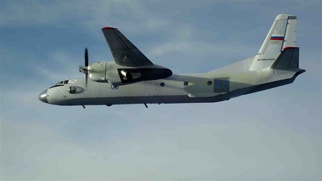 Rusk transportn letoun An-26 identifikovan v z 2019 eskmi letci nad Baltem