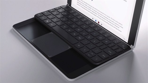Notebook Surface Neo uprav automaticky funkci druhho displeje podle polohy magnetick klvesnice.
