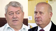 Komunisté Vojtěch Filip (vlevo) a Oldřich Bubeníček Komunisté Vojtěch Filip (vlevo) a Oldřich Bubeníček