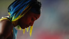 Shaunae Millerová-Uibová po finále závodu na 400 metrů na mistrovství světa v... Shaunae Millerová-Uibová po finále závodu na 400 metrů na mistrovství světa v...