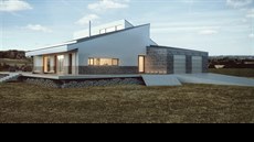 Vizualizace: rodinný dům s různými šikmými střechami Vizualizace: rodinný dům s různými šikmými střechami