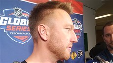 Bývalý slovenský hokejista Marián Hossa zašel do kabiny Chicago Blackhawks,... Bývalý slovenský hokejista Marián Hossa zašel do kabiny Chicago Blackhawks,...
