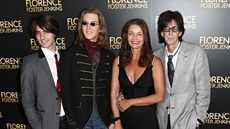 Pavlína Poízková, Ric Ocasek a jejich synové Jonathan a Oliver (New York, 9....