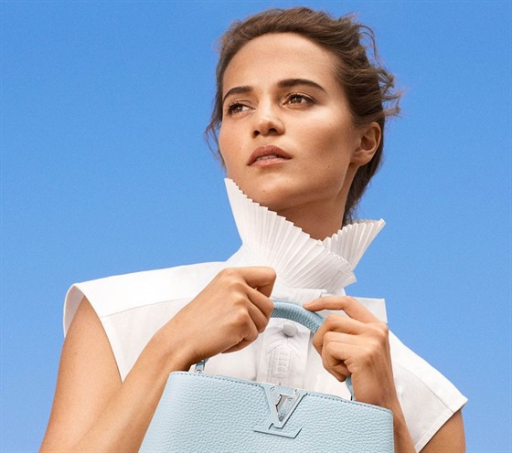 Alicia Vikanderová v nové kampani na kabelky znaky Louis Vuitton
