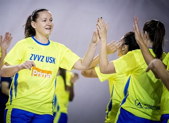 Tereza Vyoralová z USK Praha ped euroligovým utkáním