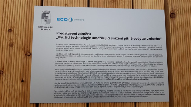 Projekt je ve spolupráci s Prahou 4.