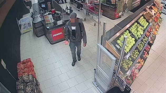 Prask policie hled mue, kter kradl v supermarketech pistcie. (10. z 2019)