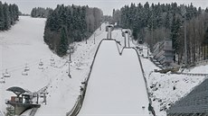 Areál skokanských můstků na Ještědu Areál skokanských můstků na Ještědu