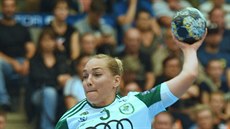 Jana Knedlíková v dresu Györu v utkání Ligy mistryň. Jana Knedlíková v dresu Györu v utkání Ligy mistryň.