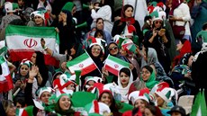 Íránské fanynky dostaly píleitost vrátit se do hledit fotbalových zápas.
