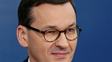 Polský premiér Mateusz Morawiecki na summitu EU v Bruselu (17. íjna 2019)