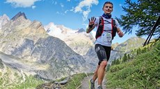 Tomáš Šafránek na trati závodu Ultra-Trail du Mont-Blanc Tomáš Šafránek na trati závodu Ultra-Trail du Mont-Blanc