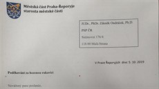 Dopis Pavla Novotného Zdeku Ondrákovi. Zstal bez odpovdi. (5. íjna 2019)