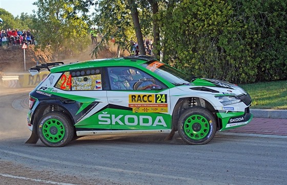 Jan Kopecký na Katalánské rallye.