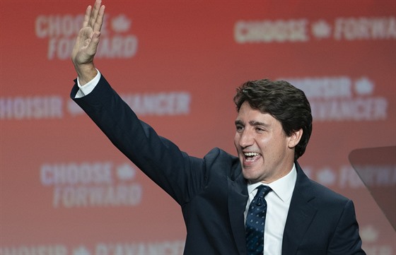 Kanadský pedseda vlády a lídr Liberální strany Justin Trudeau. (22. íjna 2019)