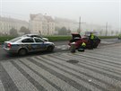 Vyfoceno na Hradčanské. Je pěkné vidět takovou pomoc. Vyfoceno na Hradčanské. Je pěkné vidět takovou pomoc.