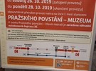 Již za několik hodin v sobotu 26.10.2019 začne na trase C v metru výluka mezi stanicemi Muzeum a Pražského Povstání. Náhradou za chybějící vlaky metra bude tradiční náhradní autobusová linka X-C, která bude pendlovat mezi stanicemi Hlavní Nádraží a Pražsk Již za několik hodin v sobotu 26.10.2019 začne na trase C v metru výluka mezi stanicemi Muzeum a Pražského Povstání. Náhradou za chybějící vlaky metra bude tradiční náhradní autobusová linka X-C, která bude pendlovat mezi stanicemi Hlavní Nádraží a Pražsk