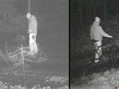 Vrhače větví zachytila fotopast. Vrhače větví zachytila fotopast.
