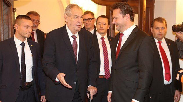 Prezident Milo Zeman piel do Snmovny podpoit sttn rozpoet. (23. jna 2019)