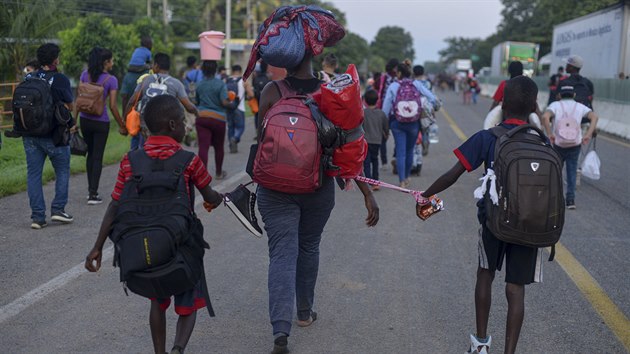 Mexick armda zastavila karavanu migrant, kter mila k hranicm Mexika a USA. (12. jna 2019)