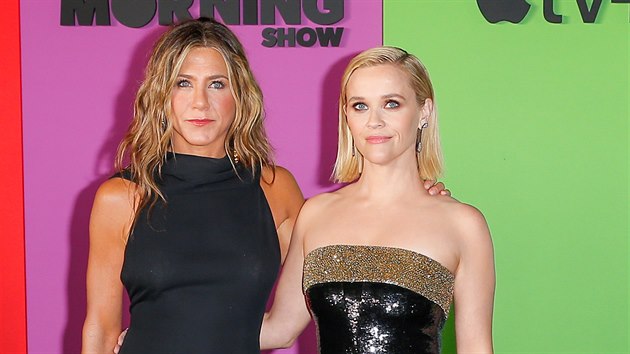 Jennifer Anistonov a Reese Witherspoonov (New York, 28. jna 2019)