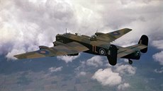Bombardér Halifax od 35. perut RAF, která byla prvním operaním uivatelem...