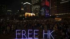 V Hongkongu stále pokraují protesty. (19. íjna 2019)