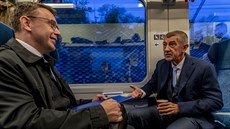 Premiér Babi a ministr dopravy Kremlík míí do Brna na konferenci o tom, jak...