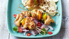 Kuřecí špízy fajitas Kuřecí špízy fajitas