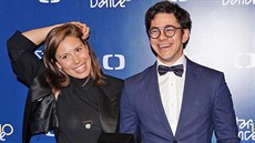 Eva Samková a Marek Adamczyk na přímém přenosu druhého kola desáté řady taneční... Eva Samková a Marek Adamczyk na přímém přenosu druhého kola desáté řady taneční...