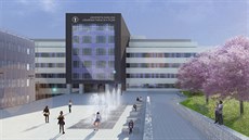Vizualizace kampusu pro lékařské obory, který se začal stavět nedaleko Fakultní... Vizualizace kampusu pro lékařské obory, který se začal stavět nedaleko Fakultní...
