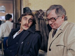 Pavel Zedníek a Vlastimil Haek v seriálu Malý pitaval z velkého msta (1982)
