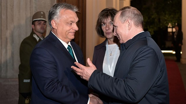 Rusk prezident Vladimir Putin se v Maarsku seel s tamnm premirem Viktorem Orbnem. (30. jna 2019)