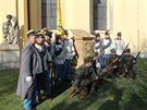 Odhalen rekonstruovanho pomnku 81 vojn a 6 dstojnk z rakouskho 18....