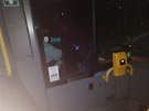 Řidič autobusu sleduje přes tablet fotbal 5.11. v 20:26 zast. Breicetlova. Řidič autobusu sleduje přes tablet fotbal 5.11. v 20:26 zast. Breicetlova.