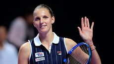 Karolína Plíková se raduje z postupu do semifinále Masters, porazila Rumunku...