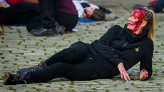 Při cvičení na zámku Hluboká útočil terorista, odpálil výbušninu. Do akce se... Při cvičení na zámku Hluboká útočil terorista, odpálil výbušninu. Do akce se...