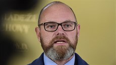 Ministr školství Robert Plaga se na tiskové konferenci 6. listopadu 2019 v... Ministr školství Robert Plaga se na tiskové konferenci 6. listopadu 2019 v...