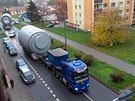 Přeprava nadměrných nákladů ulicemi Vyškova Přeprava nadměrných nákladů ulicemi Vyškova