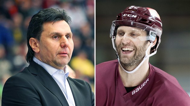 Růžičkové poprvé proti sobě. Trenér Vladimír Růžička starší (vlevo) stane na střídačce Hradce proti svému synovi v dresu Sparty. Růžičkové poprvé proti sobě. Trenér Vladimír Růžička starší (vlevo) stane na střídačce Hradce proti svému synovi v dresu Sparty.