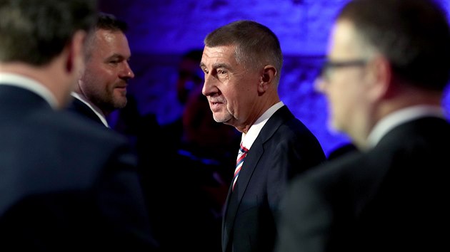Premiér Andrej Babiš při slavnostním programu v Národním muzeu k 30. výročí... Premiér Andrej Babiš při slavnostním programu v Národním muzeu k 30. výročí...